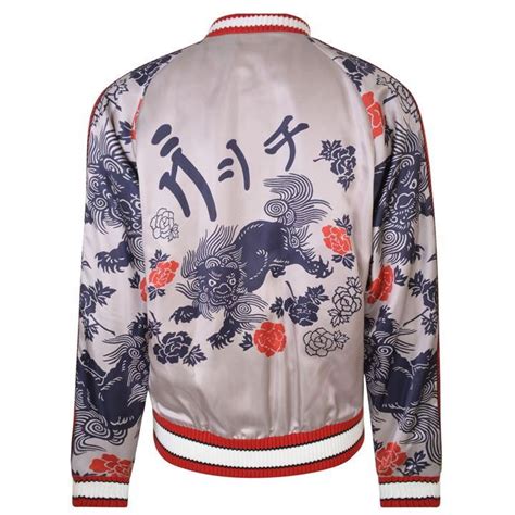 gucci oriental bomber jacket|Gucci bomber japanese geisha.